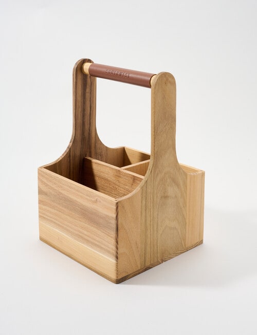 SouthWest Open Table Caddy, 30cm, Teak product photo View 02 L
