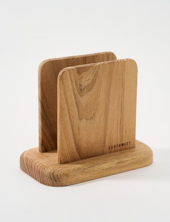 SouthWest Open Napkin Holder, Teak product photo