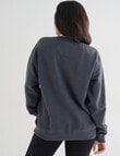 Denim Republic Heritage Sweatshirt, Washed Black product photo View 02 S