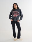 Denim Republic Heritage Sweatshirt, Washed Black product photo View 03 S