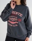 Denim Republic Heritage Sweatshirt, Washed Black product photo View 04 S