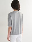 Denim Republic New York Tee, Grey Marle product photo View 02 S