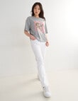 Denim Republic New York Tee, Grey Marle product photo View 03 S