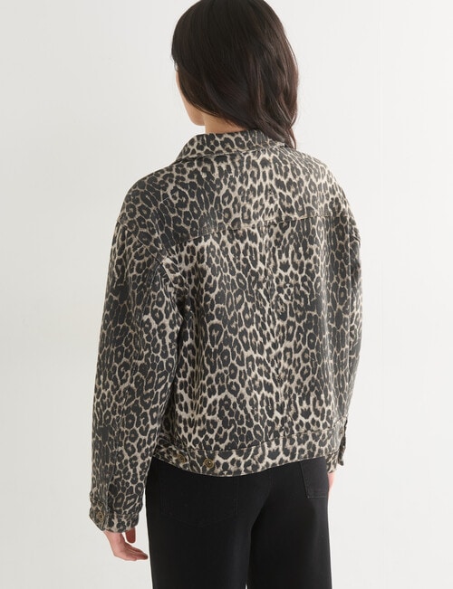 Denim Republic Denim Boxy Jacket, Animal product photo View 02 L