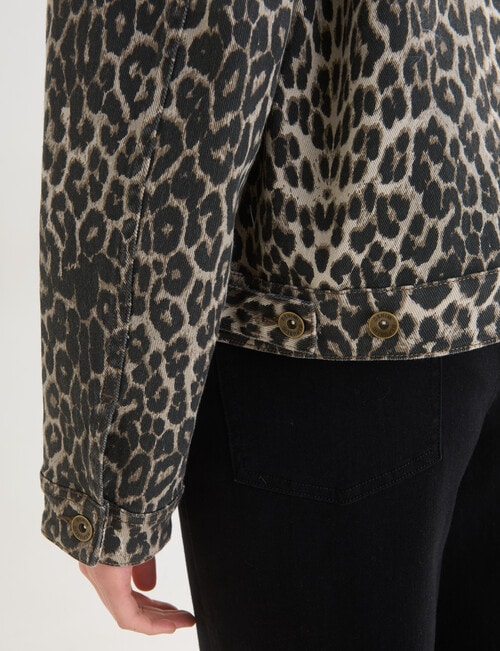 Denim Republic Denim Boxy Jacket, Animal product photo View 06 L