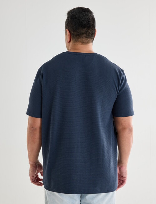 Gasoline King Size Sonar Waffle Henley T-Shirt, Slate product photo View 02 L