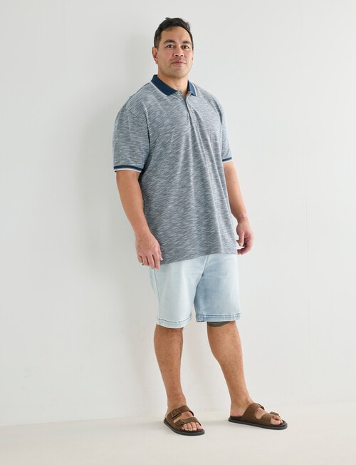 Chisel King Size Tipped Polo Shirt, Petrol product photo View 03 L