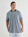 Chisel King Size Tipped Polo Shirt, Petrol product photo View 04 S
