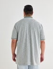 Chisel King Size Tipped Polo Shirt, Sage product photo View 02 S