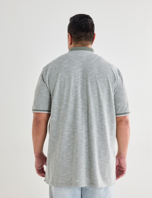 Chisel King Size Tipped Polo Shirt, Sage product photo View 02 L