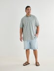 Chisel King Size Tipped Polo Shirt, Sage product photo View 03 S
