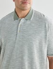 Chisel King Size Tipped Polo Shirt, Sage product photo View 04 S