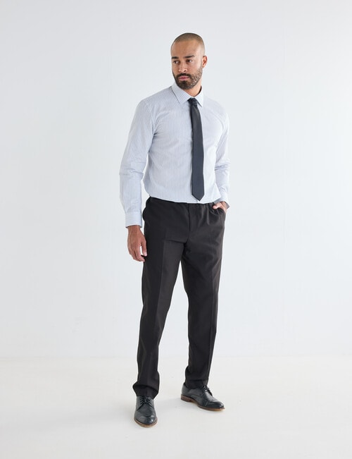 Laidlaw + Leeds Multi Stripe Long Sleeve Shirt, White product photo View 03 L