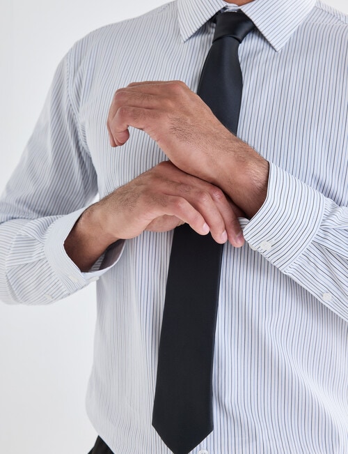 Laidlaw + Leeds Multi Stripe Long Sleeve Shirt, White product photo View 05 L