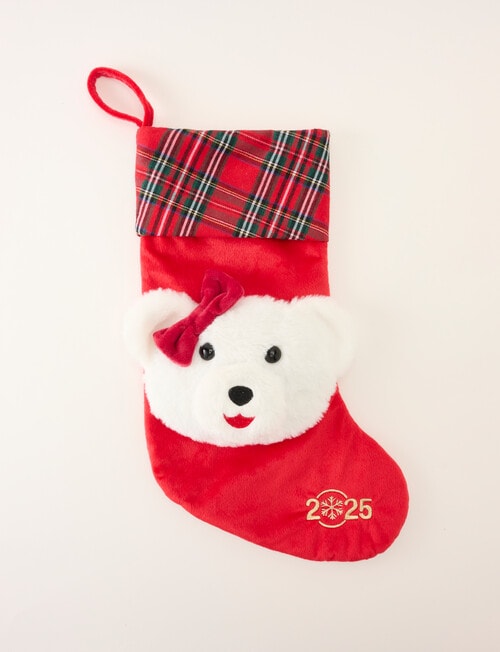 Santa Bear Missy Bear Stocking, 2025 product photo