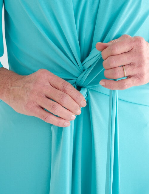 Ella J Tie Front Dress, Aqua product photo View 04 L