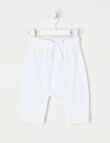 Little Bundle Stretch Cotton Essentials Pants, White product photo
