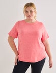 Superfit Curve Limitless Short Sleeve Tee, Flame product photo View 07 S