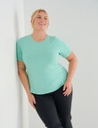 Superfit Curve Limitless Short Sleeve Tee, Aquatic Awe product photo