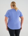 Superfit Curve Limitless Short Sleeve Tee, Electric Indigo product photo View 02 S