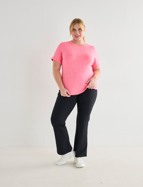 Superfit Curve Limitless Short Sleeve Tee, Neon Pink product photo View 03 L