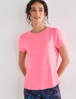 Superfit Limitless Short Sleeve Tee, Neon Pink product photo View 06 S