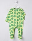 Teeny Weeny Limes Stretch Cotton Sleepsuit, Green product photo