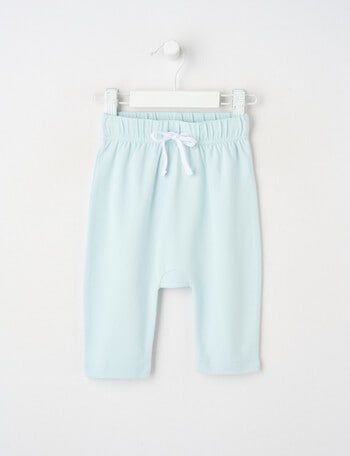 Little Bundle Stretch Cotton Essentials Pants, Soft Blue product photo