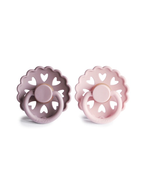 FRIGG Fairy Latex Pacifier, Pink, 0-6m, 2-Pack product photo View 02 L