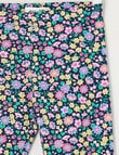 Mac & Ellie Strawberry Floral Full Length Legging, Navy product photo View 02 S