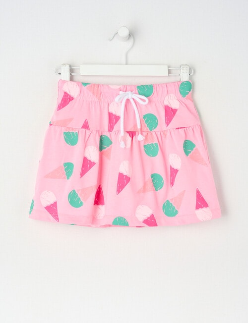 Mac & Ellie Icecreams Knit Skort, Candy Pink product photo