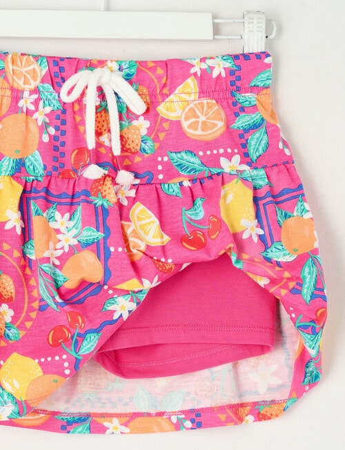 Mac & Ellie Fruits Knit Skort, Fuchsia product photo View 02 L