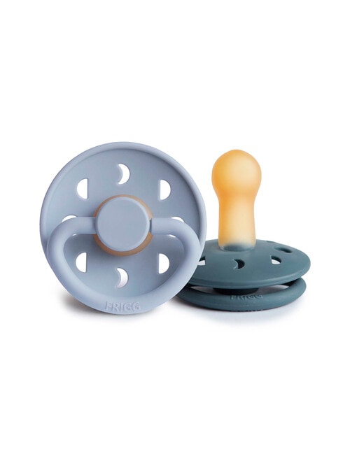 FRIGG Moon Latex Pacifier, Blue, 6-18m, 2-Pack product photo