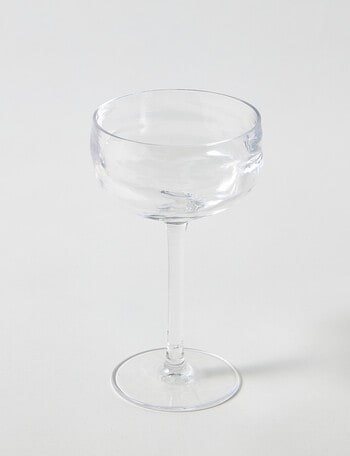Terrace Wave Coupe Glass, Clear product photo