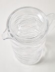 Terrace Wave Pitcher With Lid, Clear product photo View 02 S