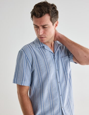 Gasoline Charmby Avalon Revere Shirt, Blue product photo