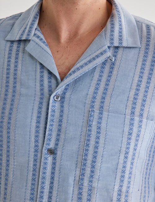 Gasoline Charmby Avalon Revere Shirt, Blue product photo View 07 L