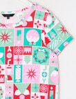 Sleep Squad Xmas Joy Short PJ Set, 10-16, Multicoloured product photo View 02 S