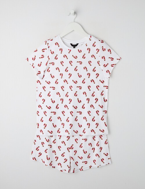 Sleep Squad Christmas Candy Cane Short PJ Set, 10-16 product photo