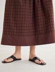 Mineral Sabina Broderie Midi Skirt, Chocolate product photo View 05 S