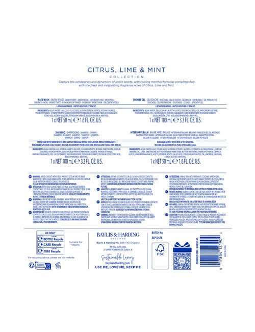 Baylis and Harding Men's Refreshing Travel Essentials Gift Set product photo View 05 L