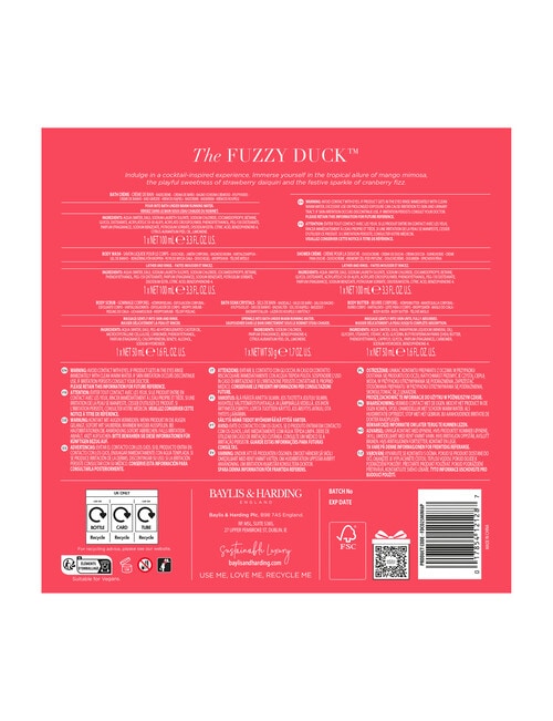 Baylis and Harding The Fuzzy Duck Cocktails Indulgent Body Gift Set product photo View 05 L