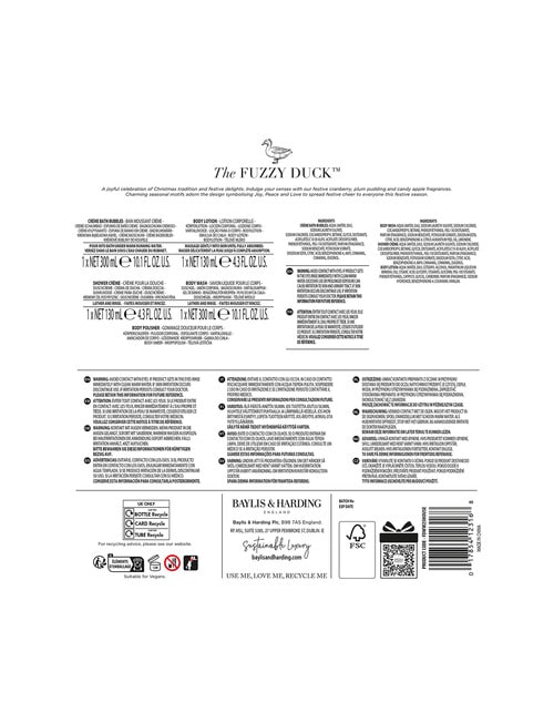 Baylis and Harding The Fuzzy Duck Winter Wonderland, House Gift product photo View 05 L