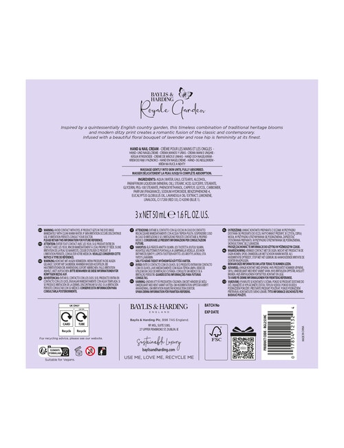 Baylis and Harding Royale Garden Luxury Hand Treats Gift Set product photo View 05 L