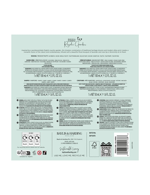 Baylis and Harding Royale Garden Luxury Wash Bag Gift Set product photo View 05 L