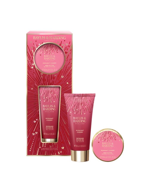 Baylis and Harding Midnight Cherry Indulgent Body Pamper Duo Set product photo