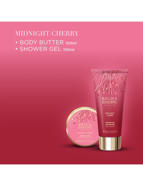 Baylis and Harding Midnight Cherry Indulgent Body Pamper Duo Set product photo View 03 L