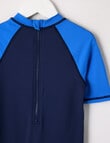 Wavetribe Shark Rash Suit, Navy product photo View 03 S