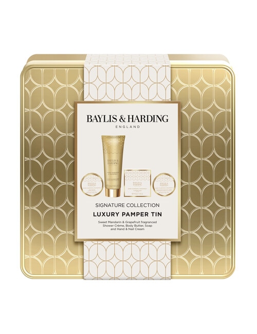 Baylis and Harding Mandarin & Grapefruit Luxury Pamper Tin Gift Set product photo View 02 L
