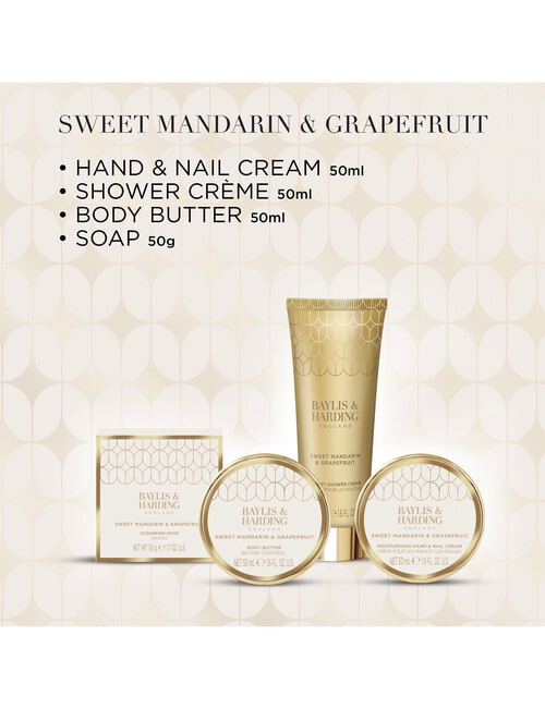 Baylis and Harding Mandarin & Grapefruit Luxury Pamper Tin Gift Set product photo View 03 L